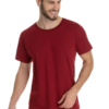 mens crew T-shirt red wine brazilmalls.com