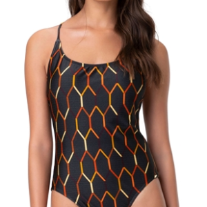 one piece swimsuit daphne black salinas front brazilmalls.com