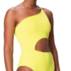 one piece swimsuit one shoulder bobby yellow salinas front brazilmalls.com