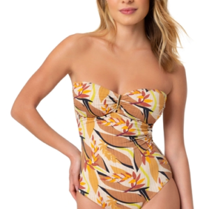 one piece swimsuit sofia yellow salinas front brazilmalls.com