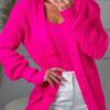 twinset helem pink Knit cardigan and Tank Top brazilmalls.com